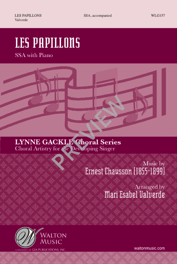 Choral Arrangements of Chausson Songs